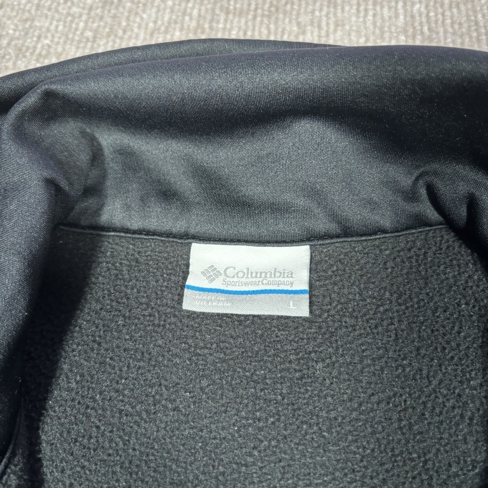 Columbia Kentucky Wildcats Vest Mens L Full Zip Black Fleece Embroidered Logo - Picture 5 of 10